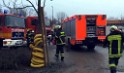 LKW in Rohbau Haus gefahren Huerth Argeles Sur Merstr TK P20